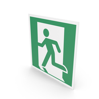 Emergency Exit (Left Hand) Sign PNG & PSD Images