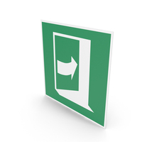 Door Opens By Pushing On The Right Hand Side Sign PNG & PSD Images