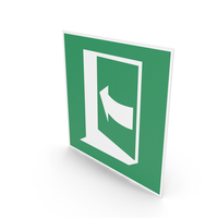 Door Opens By Pushing On The Left Hand Side Sign PNG & PSD Images