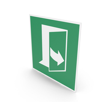 Door Opens By Pulling On The Left Hand Side Sign PNG & PSD Images