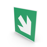 Direction Arrow (45° Angle) Sign PNG & PSD Images