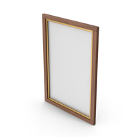 Dark Wood Picture Frame PNG & PSD Images