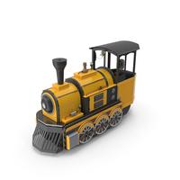 Yellow Mini Locomotive PNG & PSD Images