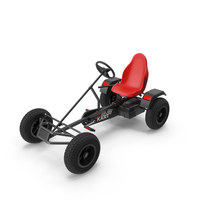 Pedal Car with Adjustable Seat Red PNG & PSD Images