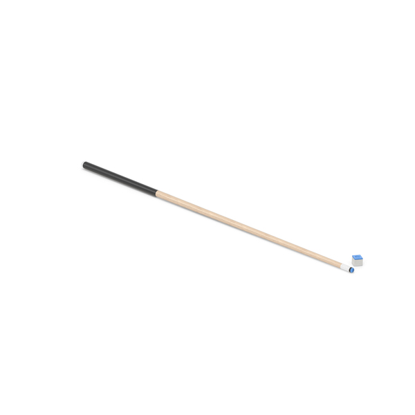 Wooden Billiard Cue And Chalk PNG & PSD Images