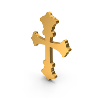 Gold Cross Icon PNG & PSD Images