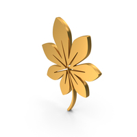 Gold Plant Leaves Icon PNG & PSD Images