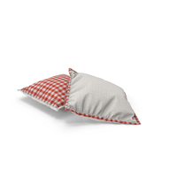Pillow With Border Lying Suede PNG & PSD Images