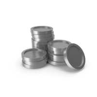 Silver Coins Stack PNG & PSD Images