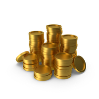 Gold Coins Stack PNG & PSD Images