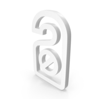 Do not Disturb Icon White PNG & PSD Images