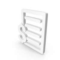 Dollar List Document Offer Price List Icon White PNG & PSD Images