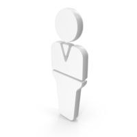 Gents Toilet Symbol White PNG & PSD Images