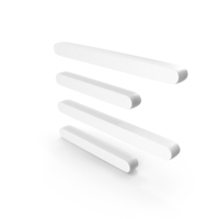 Left  Alignment Text Icon White PNG & PSD Images