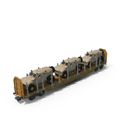 Stake Wagon Loaded with Oshkosh Military Vehicles PNG & PSD Images