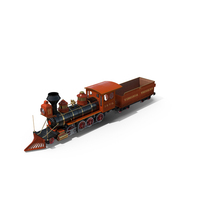 Steam Locomotive With Coal Wagon PNG & PSD Images
