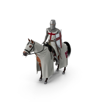 Crusader Horse Armor with Knight Fur PNG & PSD Images