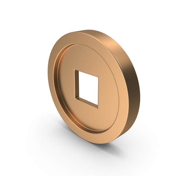 Bronze Chinese Coin PNG & PSD Images