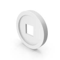 White Chinese Coin PNG & PSD Images