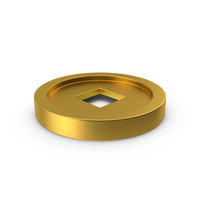 Gold Chinese Coin PNG & PSD Images