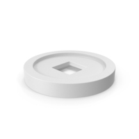 White Chinese Coin PNG & PSD Images