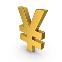 Gold Yuan or Yen PNG & PSD Images
