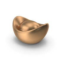 Bronze Chinese Ingot PNG & PSD Images
