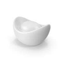 White Chinese Ingot PNG & PSD Images