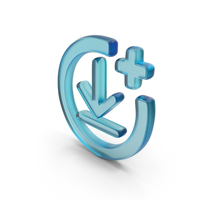 Glass Add To Download Symbol PNG & PSD Images