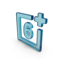 Glass Age Restriction 6+ Symbol PNG & PSD Images
