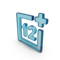 Glass Age Restriction 12+ Symbol PNG & PSD Images