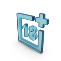 Glass Age Restriction 18+ Symbol PNG & PSD Images