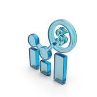 Glass Business Profit Dollar Symbol PNG & PSD Images