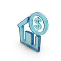 Glass Dollar Real Estate Symbol PNG & PSD Images