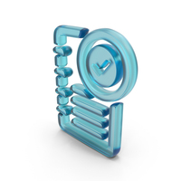 Glass Ledger Checked Symbol PNG & PSD Images