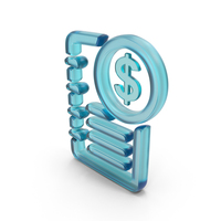 Glass Ledger Book Dollar Symbol PNG & PSD Images