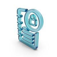Ledger Locked Symbol Glass PNG & PSD Images