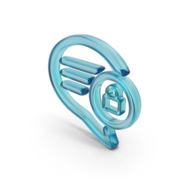 Glass Private Chat Symbol PNG & PSD Images