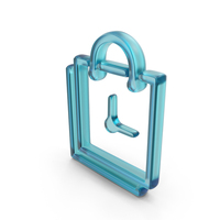 Glass Shopping Bag Purchase Time Symbol PNG & PSD Images
