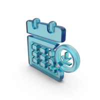 Calendar Download Symbol Glass PNG & PSD Images