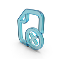 Delete File Symbol Glass PNG & PSD Images