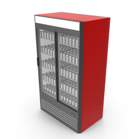 Red Beverage Refrigerator PNG & PSD Images