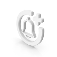 Add to Notification Symbol White PNG & PSD Images