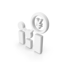 Business Profit Yen Symbol White PNG & PSD Images