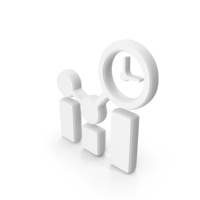 White Chart Time Report Symbol PNG & PSD Images