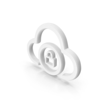 White Cloud Lock Symbol PNG & PSD Images
