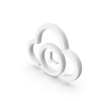 White Cloud Storage Time Symbol PNG & PSD Images