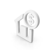 White Dollar Real Estate Symbol PNG & PSD Images