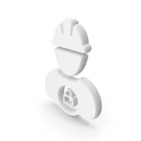 White Employee Privacy Symbol PNG & PSD Images