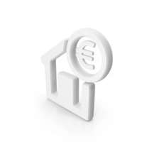 White Euro Real Estate Symbol PNG & PSD Images